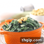 Cashew Creamed Spinach
