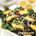 Grilled Kale Salad with Lemon Vinaigrette