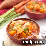 Fall Detox Vegetable Soup, presented in a clean, inviting manner