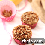 Banana Cinnamon Crumb Muffins with streusel topping
